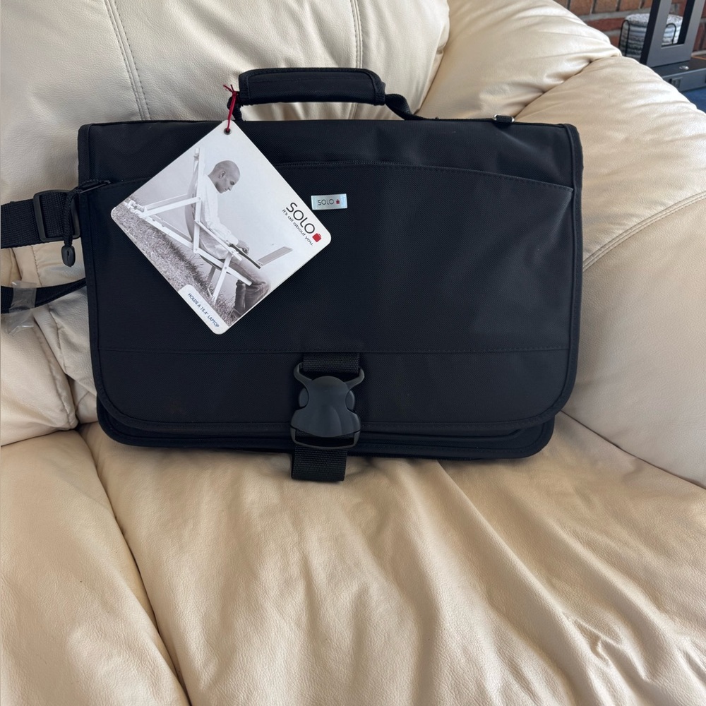Solo Black and Gray Laptop Bag